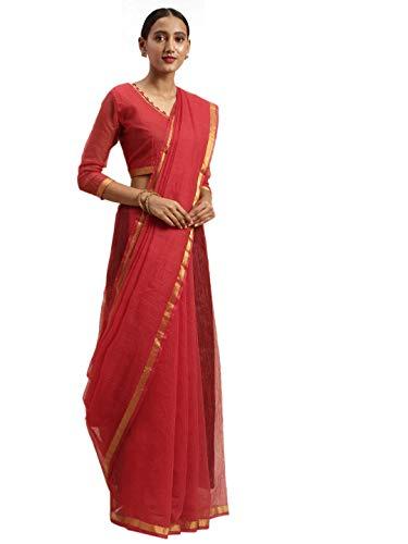 florence art silk saree with blouse piece (fl-13748-oct20_red_one size)