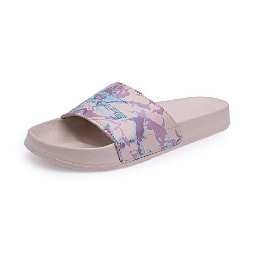 redtape women pink sliders