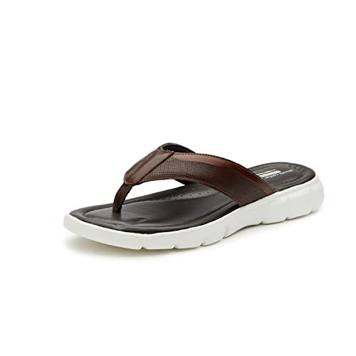 red tape men's brown thong sandal-8