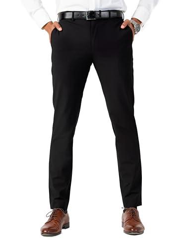 the pant project luxury pv lycra stretchable black formal pants for men | stylish slim fit men's wear trousers for office or party | mens fashion dress trouser pant