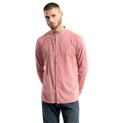 snitch solid pink 100% cotton shirt