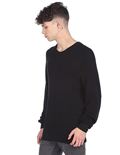 arrow sports men's classic cotton sweater (asacsw4209_black_2xl)