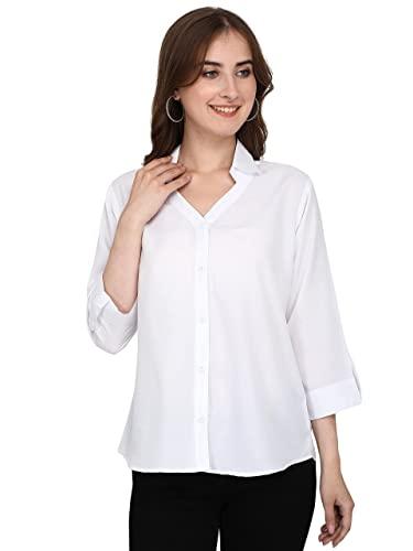 leriya fashion women rayon v-neck top for women (lf_w1163-m)