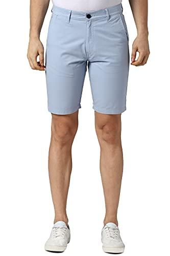 peter england men's chino shorts (pcsrorgpm36259_light blue_s)