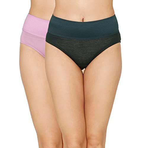 zivame women's cotton elastane classic briefs (pack of 2) (zi2684fashmpurp000xl_assorted_xl)