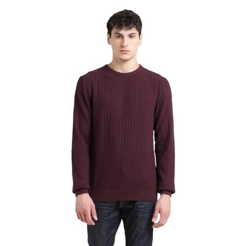 levi's men's cotton casual pullover sweater (16371-0237_brown