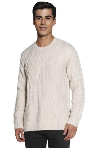 american eagle men's acrylic blend casual sweater (wee0141812106_cream