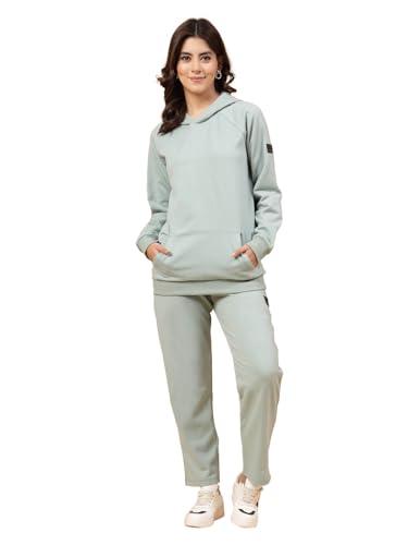 rigo cotton fleece oversized co-ord tracksuit set for women | printed oversized hooded track suit set for women | suitable for yoga, jogging & gym | workout clothes