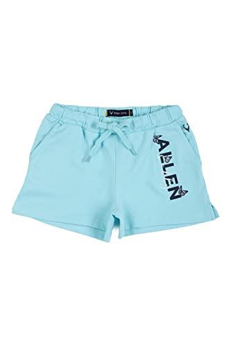 allen solly girl's cargo shorts (agsrehtfc43669_aqua_10)