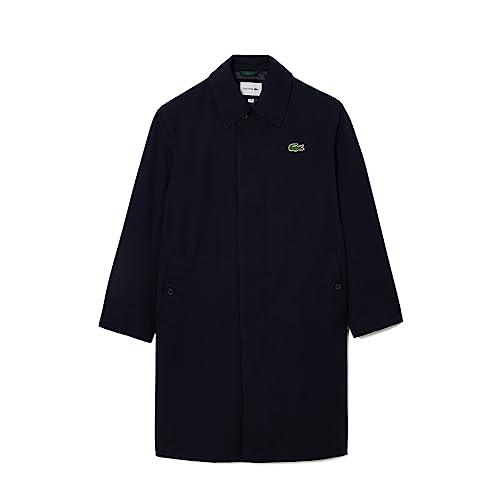 lacoste men's a-line coat (bh1588hde_navy_l)