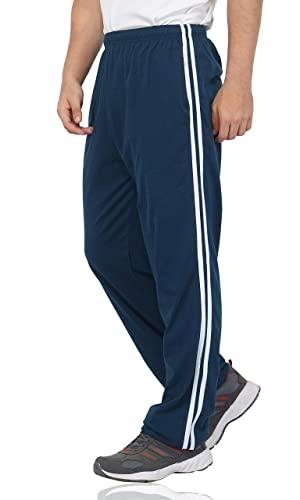 fflirtygo men's cotton track pants, joggers for men, men’s leisure wear, blue color with pockets