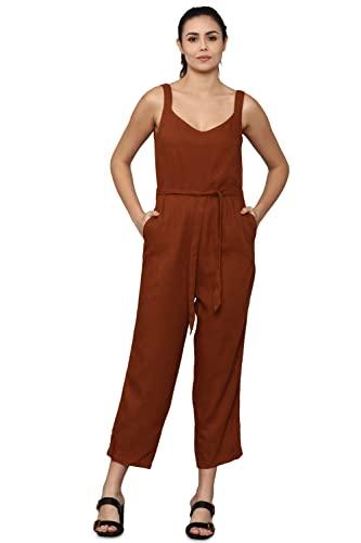 allen solly brown jumpsuit