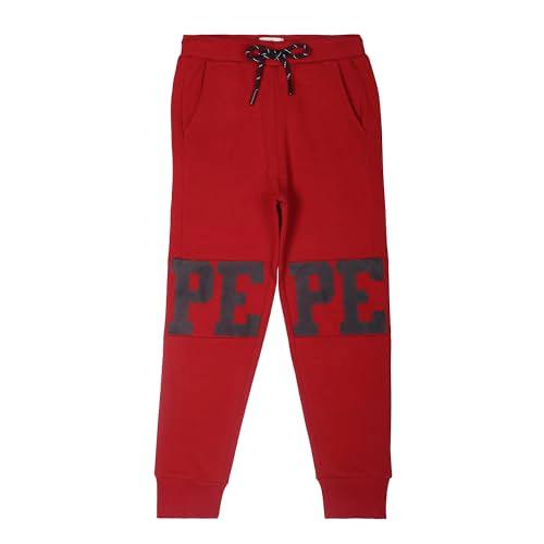 pepe jeans boy's regular track pants (pb210653_red