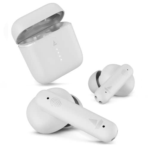 boat airdopes 141 bluetooth tws earbuds with 42h playtime,low latency mode for gaming, enx tech, iwp, ipx4 water resistance, smooth touch controls(pure white), in ear