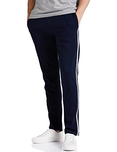 amazon brand - symbol men's track pant | casual night wear | sweatpants | pajama (sports | gym | yoga) - regular fit (navy_3xl)