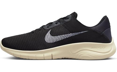 nike men's flex experience rn 11 nn-black/indigo haze running shoe-gridiron-coconut milk-dd9284-010-7uk