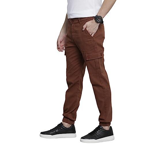 the indian garage co men's slim fit cargos (0922-cargo02-32_brown_34)