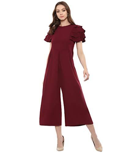 uptownie lite women's midi jumpsuit (maroon, large)