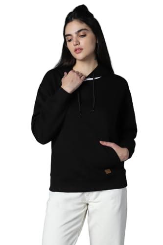 high star black cotton blend long sleeves round neck na sweatshirts_hswssw23003_bk_l