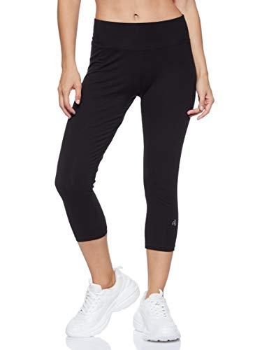 jockey women's slim fit cotton capri (1391-0105-bl-rb_black & ruby_medium_black_m)