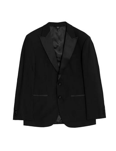 marks & spencer men's a-line coat (t158013yblack_black