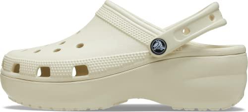 crocs womens classic 7 uk (w9) bone clog 206750