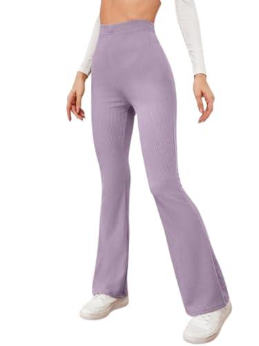 dhruvi trendz womens lycre ribbed trouser pants regular fit formal trousers (dt-tr773_light purple_m)