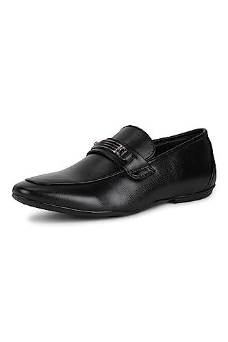 peter england men's black formal shoes - 10 uk (44 eu) (pffl51998111)