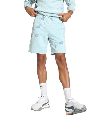 puma men's bermuda shorts (628345_turquoise surf-aop