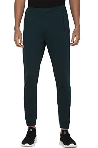 allen solly men's slim track pants (atjgmrgf082800_green_32)