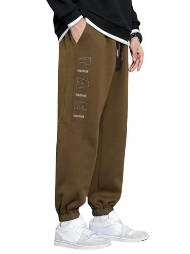 lymio men joggers ||track pant for men || men joggers || printed joggers (tp-25-28) (xl, brown)