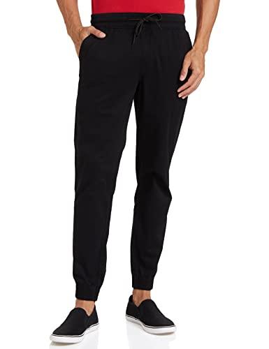 amazon brand - symbol men's slim casual trousers (aw17trs-08-16_black 2_34)