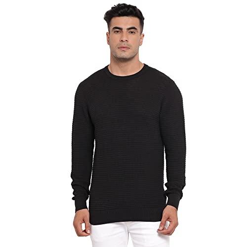 red tape men black sweater_rfw0381-m