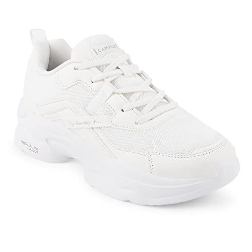 campus women's raise wht sneakers - 7uk/india 22l-129