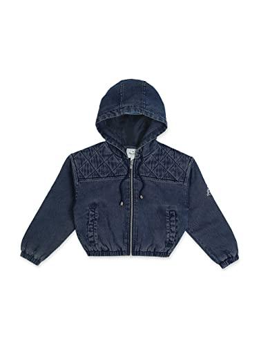 pepe jeans girl's a-line coat (pg401077g22_denim_8)