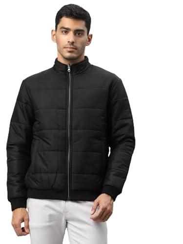 style quotient men black reversible padded jacket