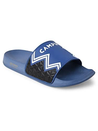 campus men's sl-427 munlit blu/blk sliders - 8uk/india sl-427