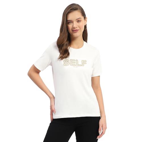 madame typography white regular t-shirt