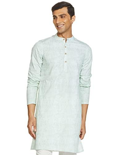 amazon brand - symbol cotton men's kurtas (sy-a22-mna-etk-30_green_l)