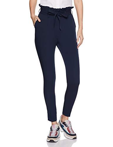 park avenue women's slim trousers (pwty00982-b8_dark blue_32)