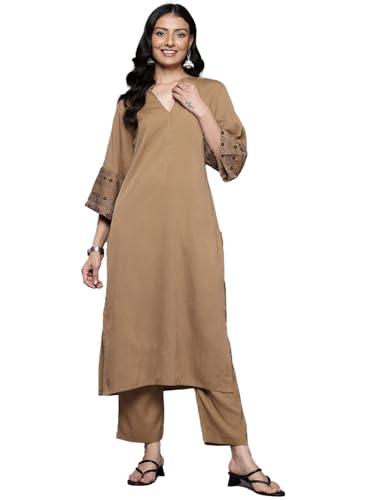 varanga women's crepe regular kurta set