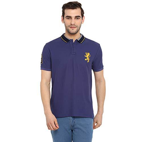 red tape men's solid regular fit polo (rph7204_pigment blue s)