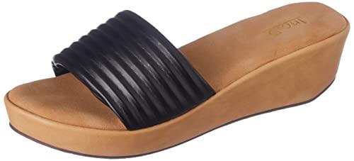 inc.5 wedges fashion sandal for women_990126_black_3_uk