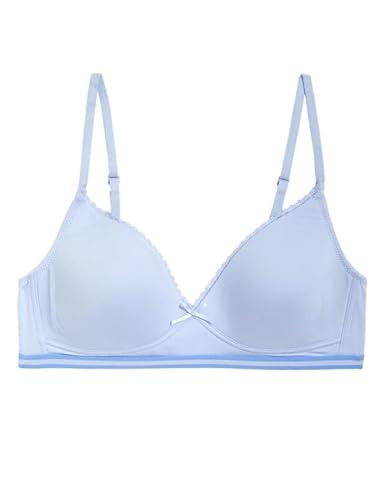 marks & spencer women's polyamide wire free modern padded bra (t339117pale blue mix_pale