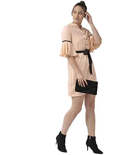 style quotient women's synthetic knee-long dress (aw19sqmusty_nude l)