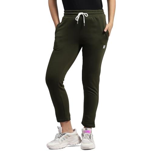 rockit from house of monte carlo womens olive solid regular fit lower (2240102215-3-40)