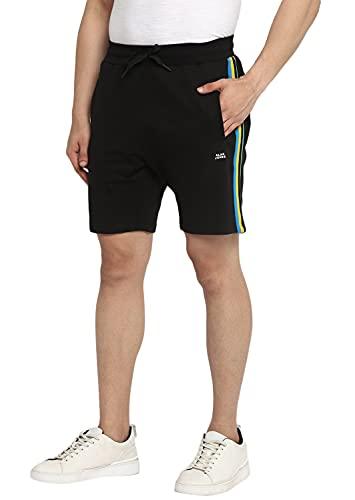 alan jones clothing casual short for men's (black_xl)