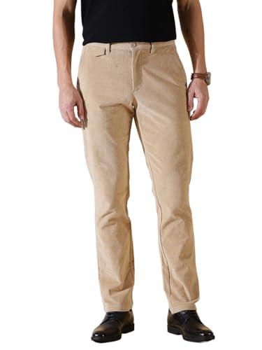 thomas scott men's slim fit trouser (tsb017a_beige_36)