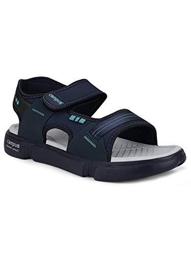 campus men's sd-057 navy/blk/t.blu sports sandals - 7uk/india 3k-sd-057a