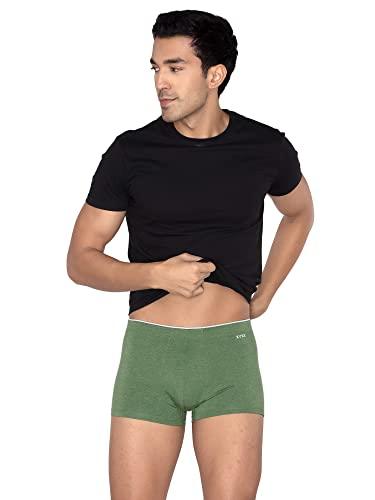 xyxx men's modal regular solid trunk (pack of 1) (xy_mr1_trnk_01_2_3_olive green_m)